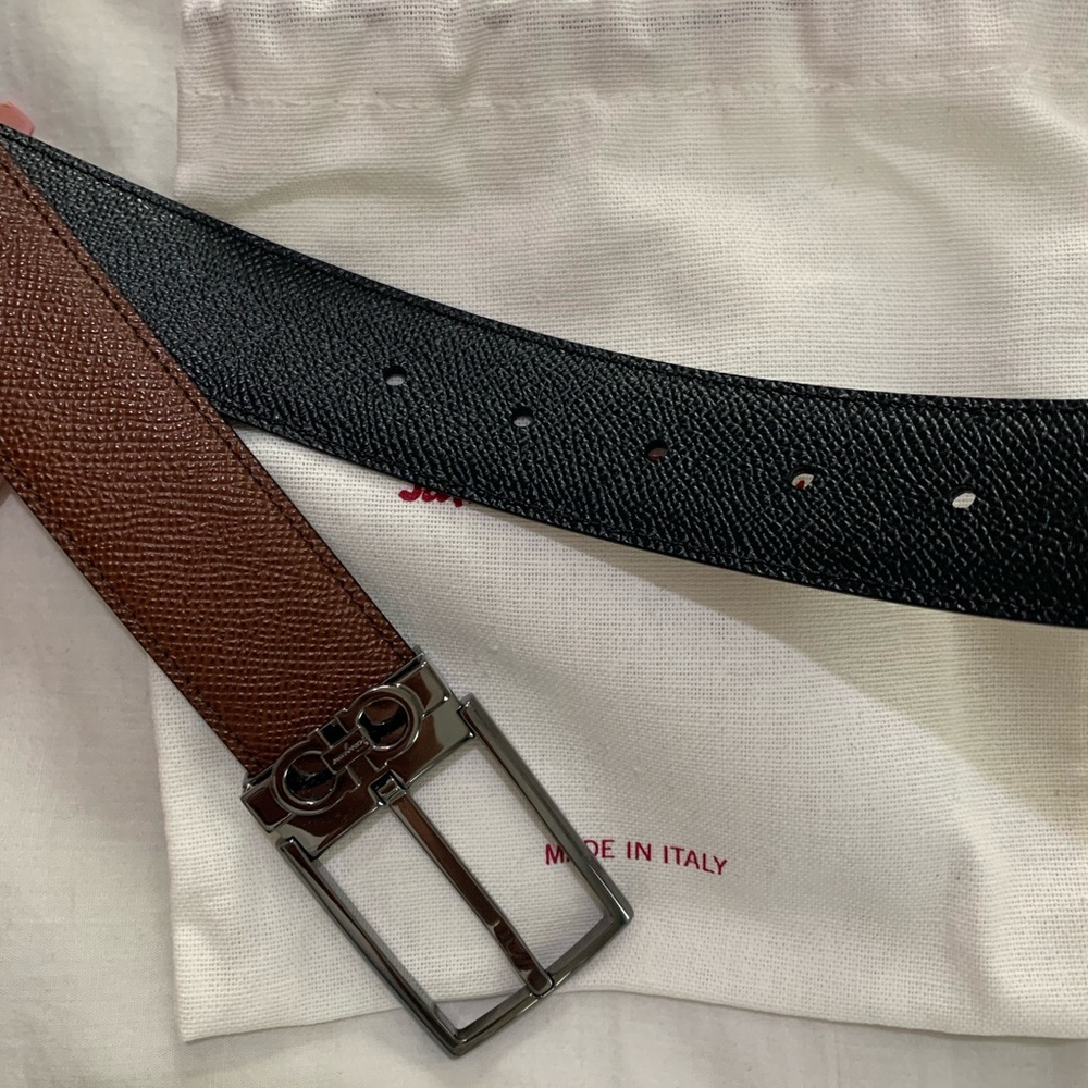 Salvatore Ferragamo- Men's Reversible Belt